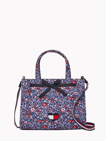 Lány Tommy Hilfiger Floral Print Tote Táska Színes | HU 2027GSO